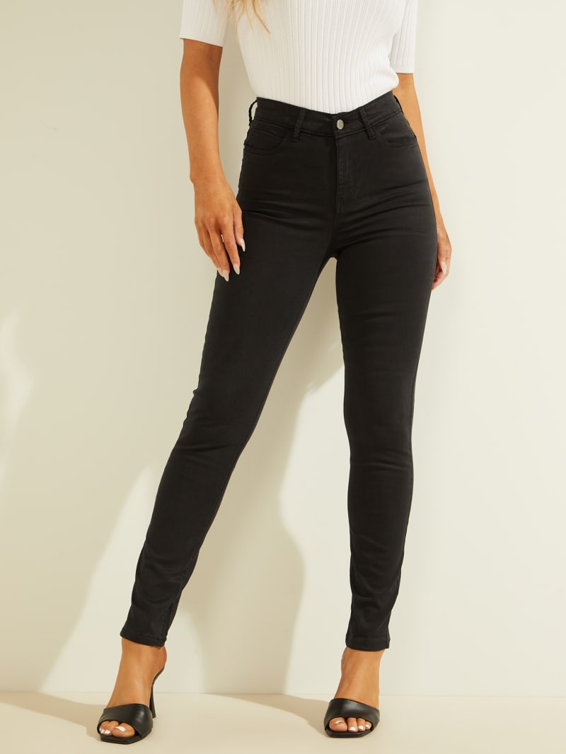 Guess 1981 Satin Skinny Women's Pants Black | 8392-DAGEI