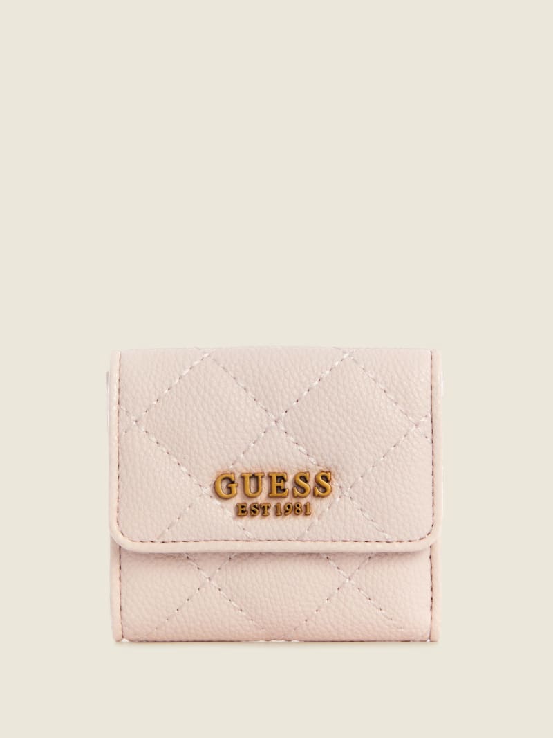 Guess Abey Card & Coin Purse Women's Wallets Pink | 4762-VEWQH