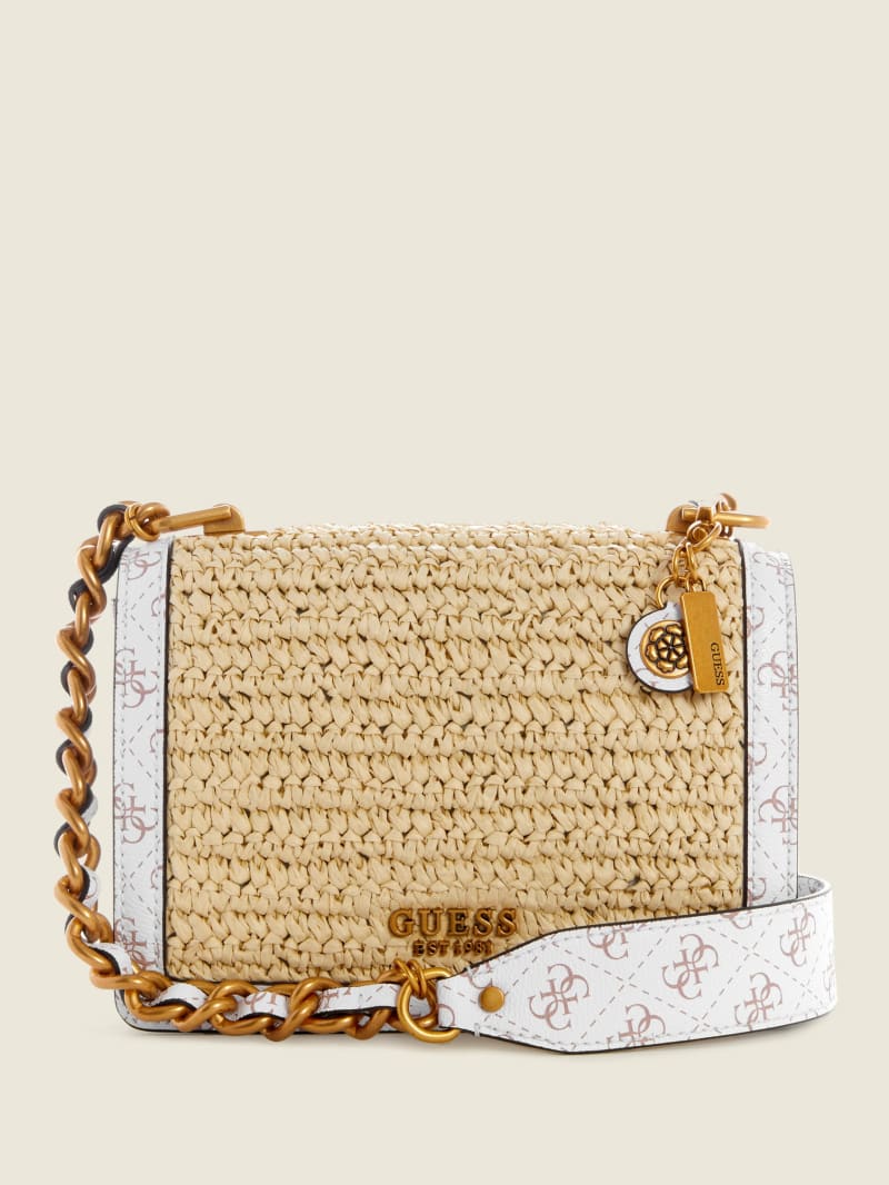 Guess Abey Women's Crossbody Bags Beige | 8271-UJFHW