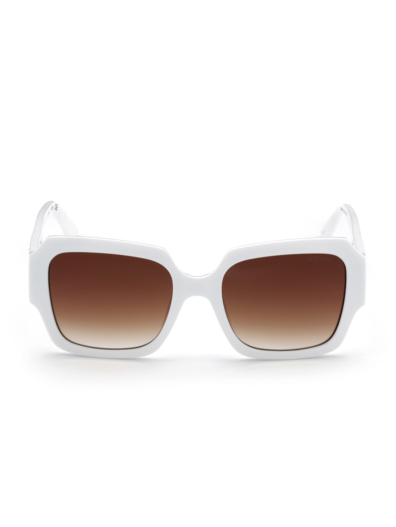 Guess Addison Butterfly Women's Sunglasses White | 8697-WBPIL