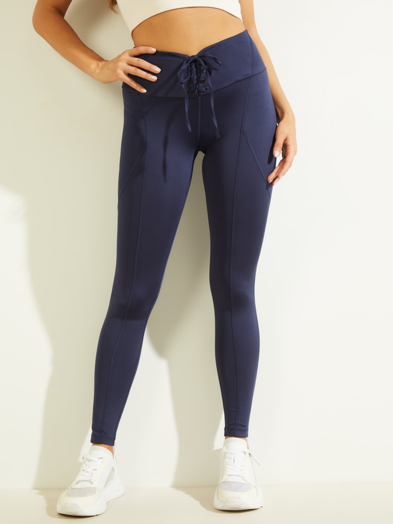 Guess Agatha Leggings Women's Pants Blue | 5619-UXMZN