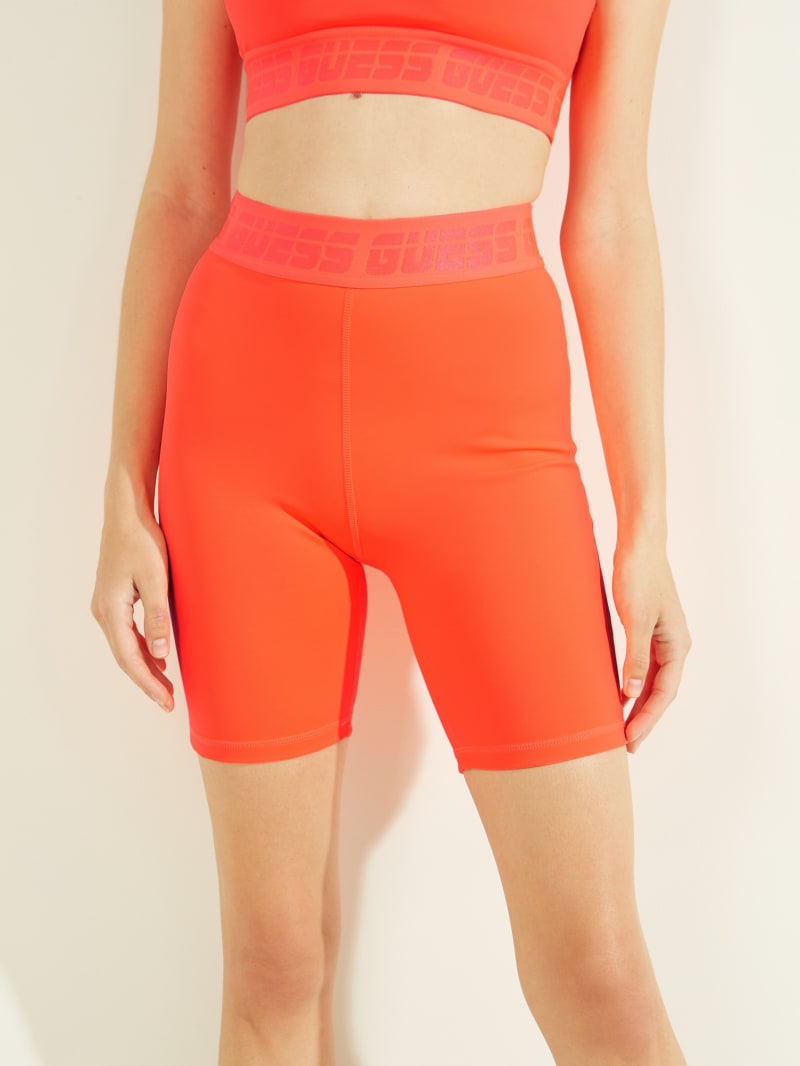 Guess Aileen Bikers Women's Pants Orange | 6217-YGJEA