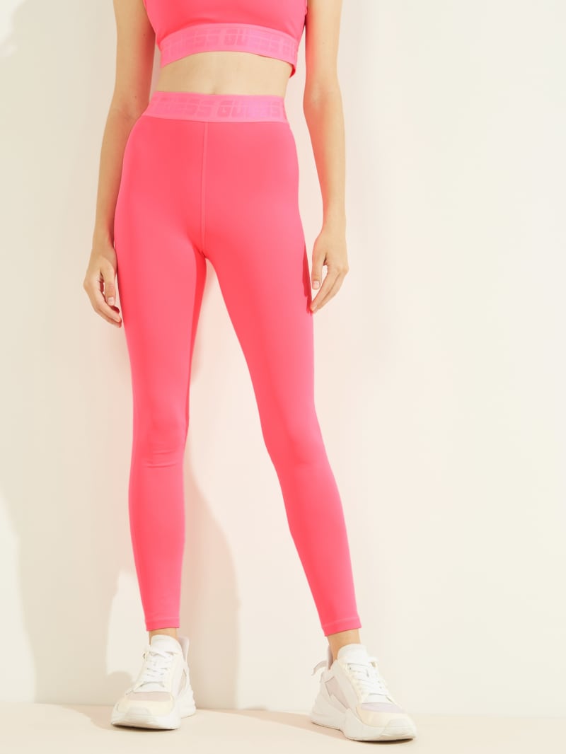 Guess Aileen Leggings Women's Pants Pink | 5079-ELINH