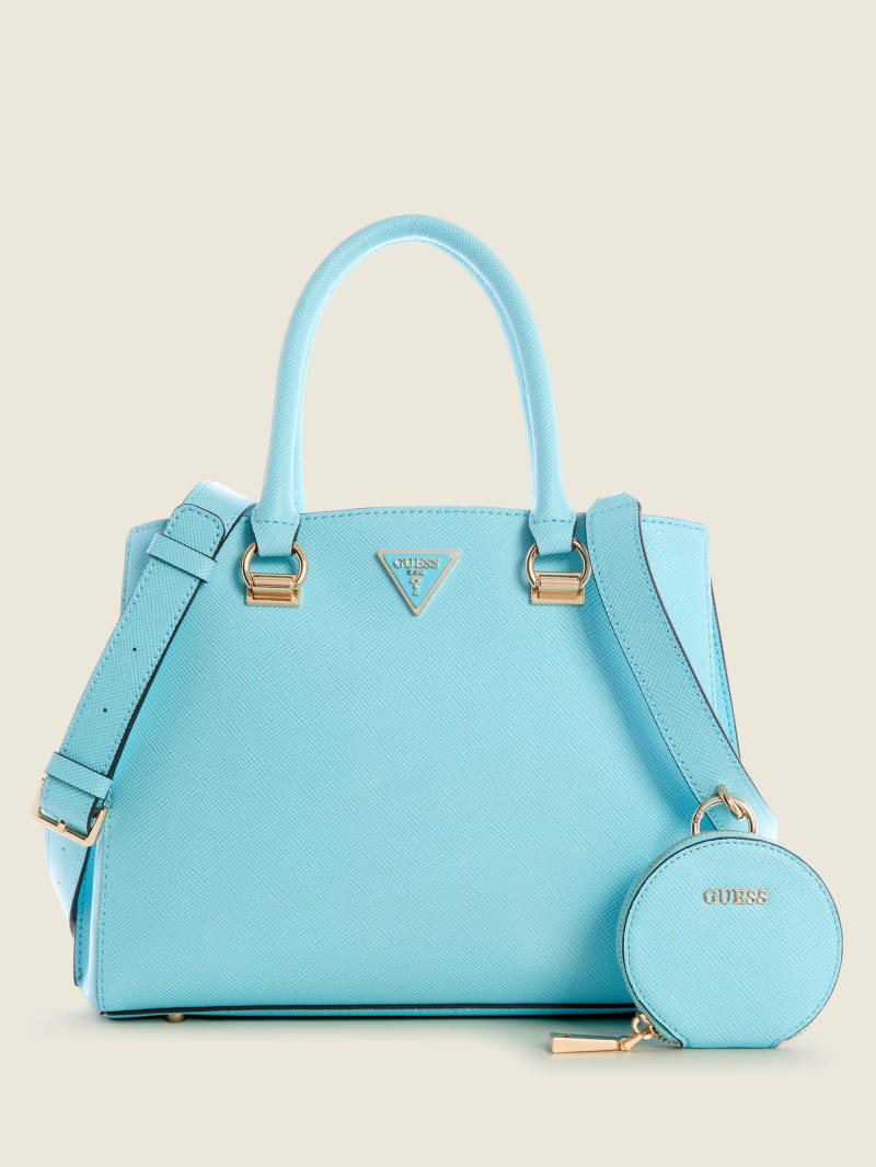 Guess Alexie Girlfriend Women's Satchel Bags Turquoise | 0268-LSCIJ