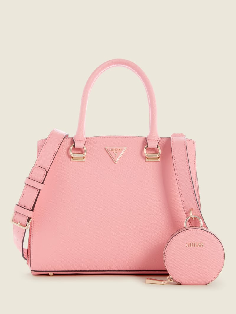 Guess Alexie Girlfriend Women's Satchel Bags Pink | 1783-WGZVR