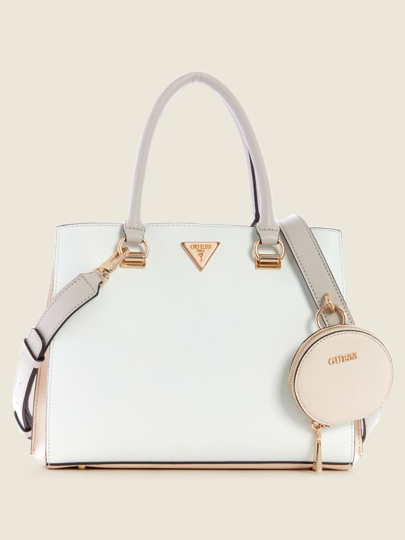 Guess Alexie Girlfriend Women's Satchel Bags White | 3529-XYTDN