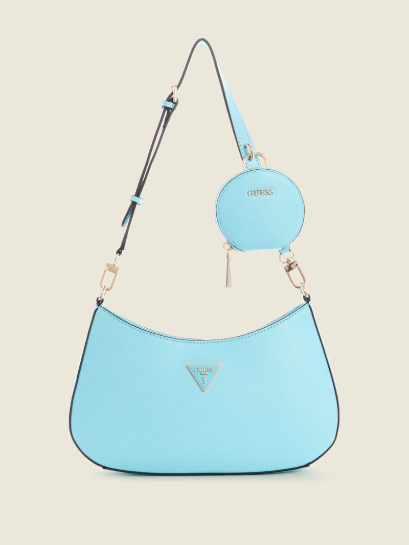 Guess Alexie Women's Shoulder Bags Turquoise | 1578-ZBUHX