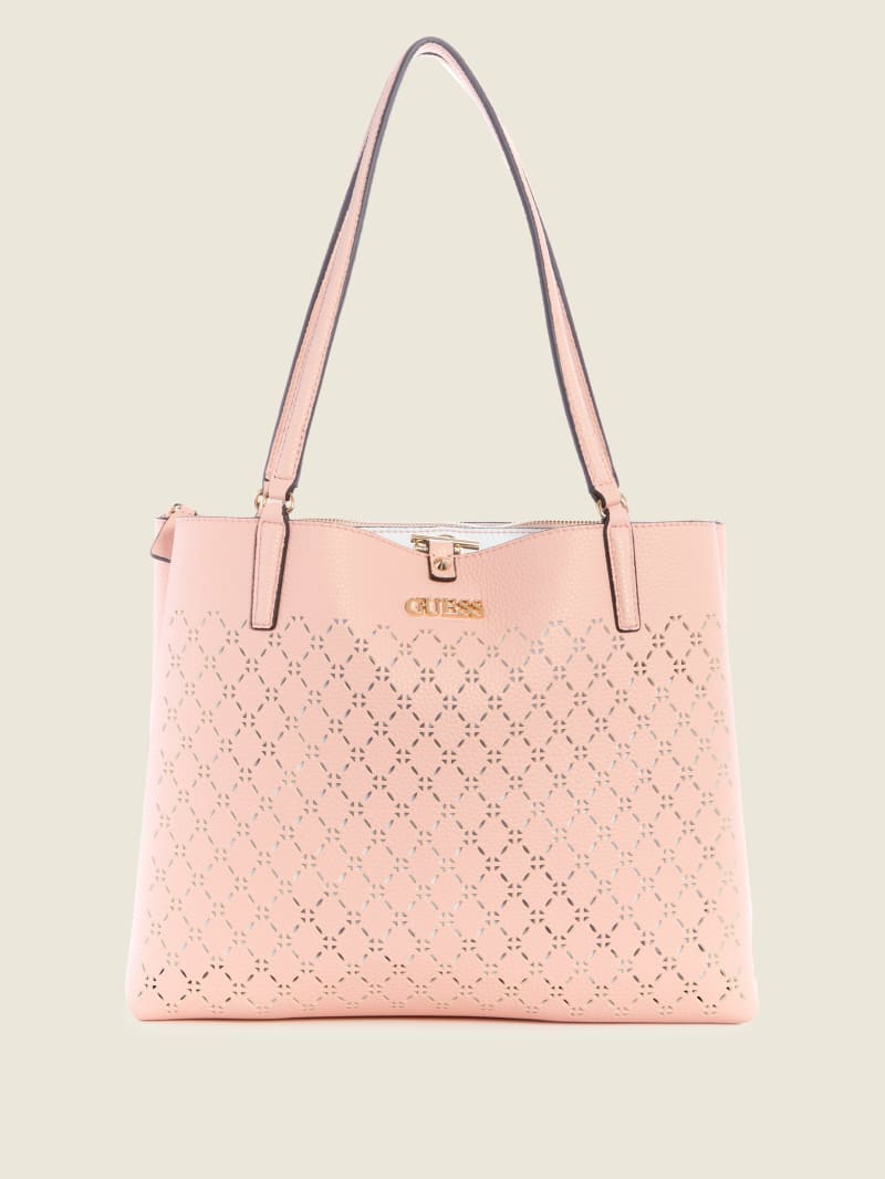 Guess Amara Society Women's Tote Bags Coral | 4965-GBRHN