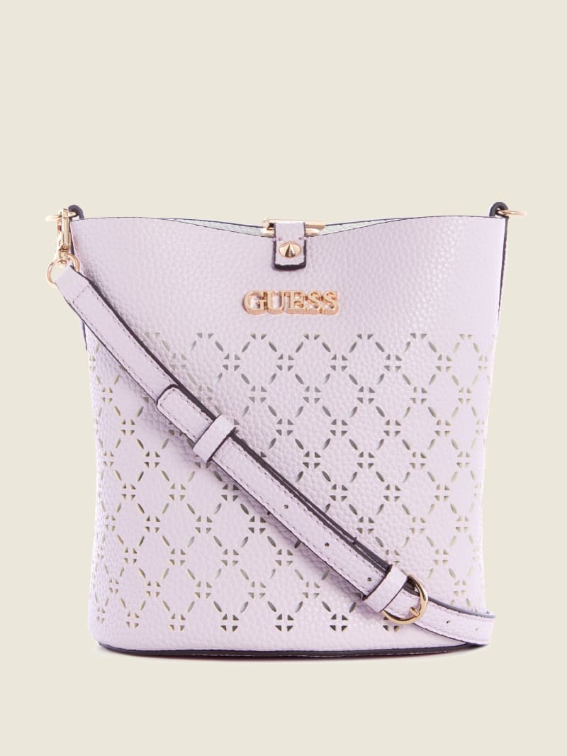 Guess Amara Women's Tote Bags Purple | 4530-FJQNK