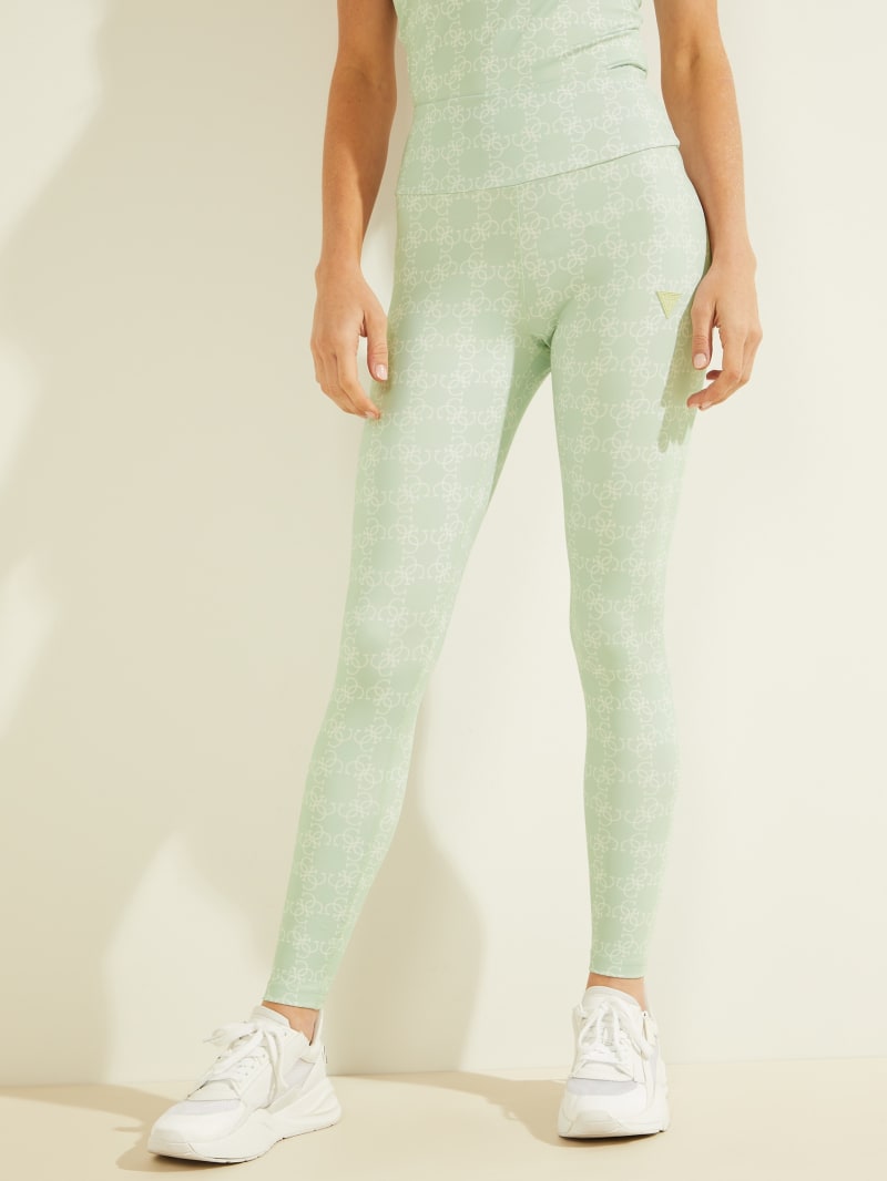 Guess Caitlin Logo Leggings Women's Pants Mint | 1890-ERSYT