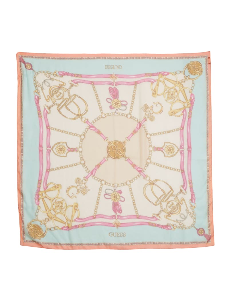 Guess Camille Sheer Silk Women's Scarves Coral | 9862-HFCPX