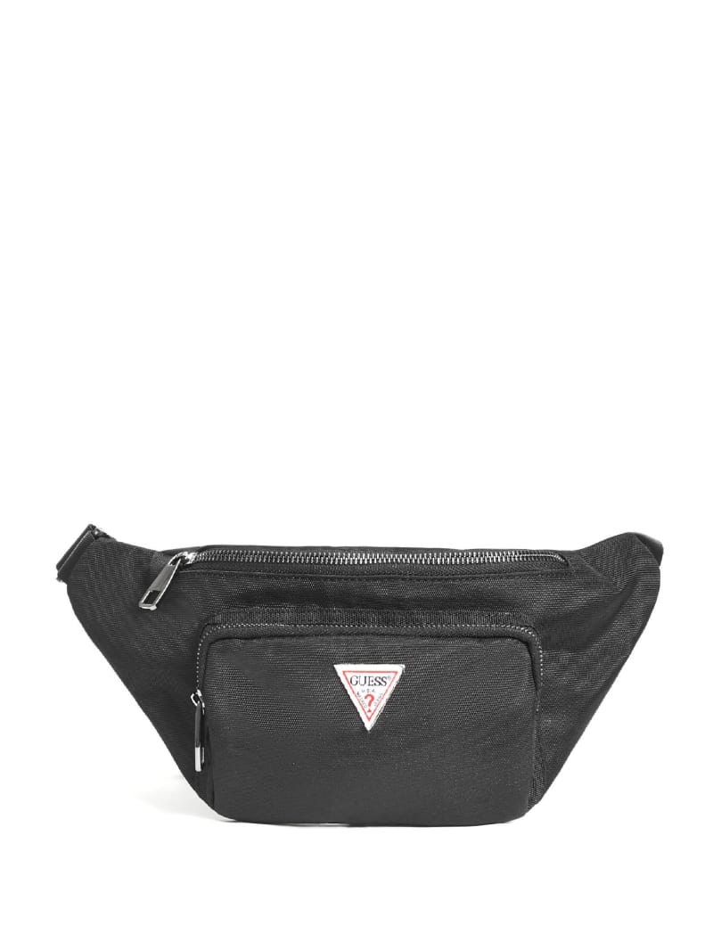 Guess Canvas Fanny Pack Men's Bags Black | 4580-DKINX