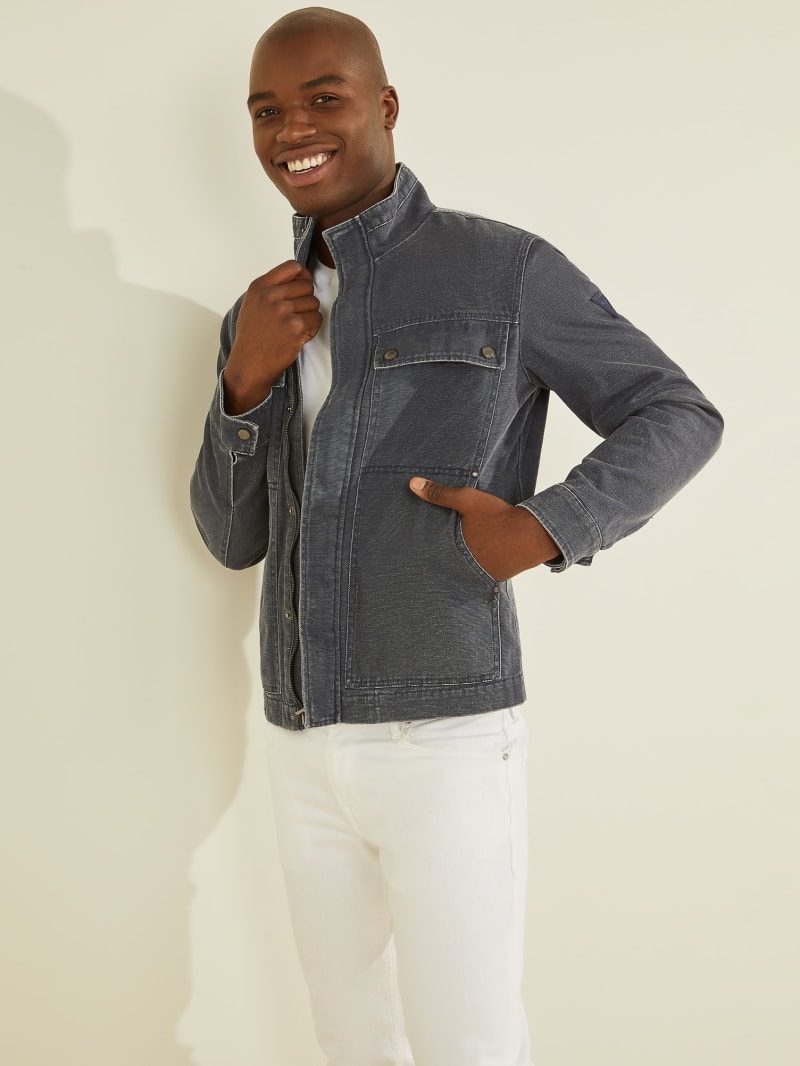 Guess Cargo Men's Jackets Blue | 7408-JYDZW