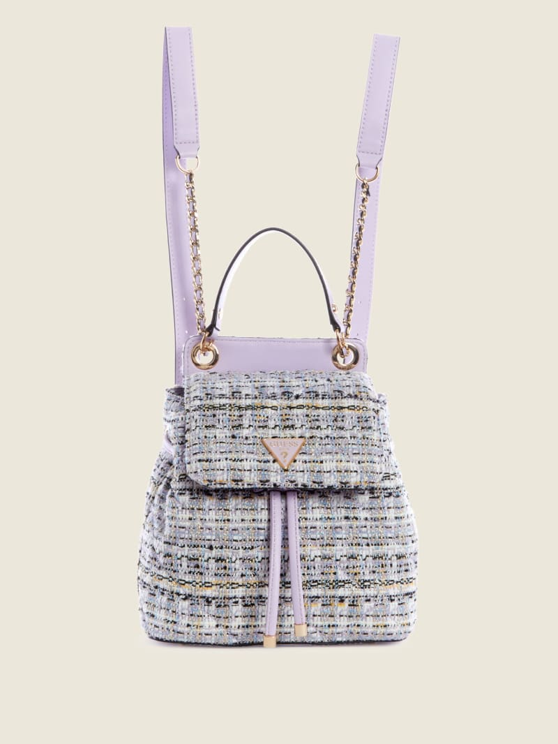 Guess Cessily Flap Women's Backpacks Purple | 0235-PLZQV