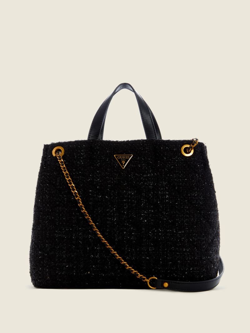 Guess Cessily Girlfriend Women's Tote Bags Black | 4587-LFDIQ