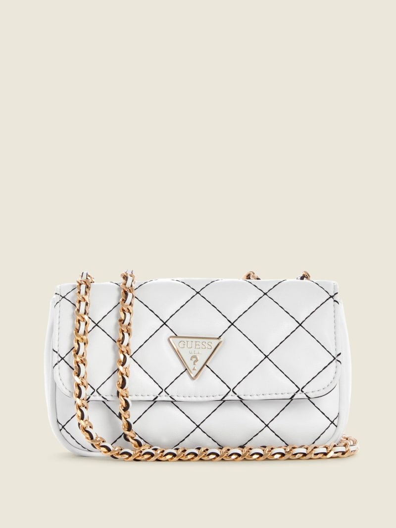 Guess Cessily Quilted Micro Women's Mini Bag White | 2163-HOXQC