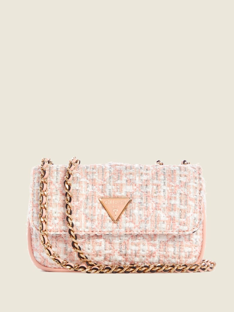 Guess Cessily Tweed Micro Women's Mini Bag Coral | 2843-QUVXY