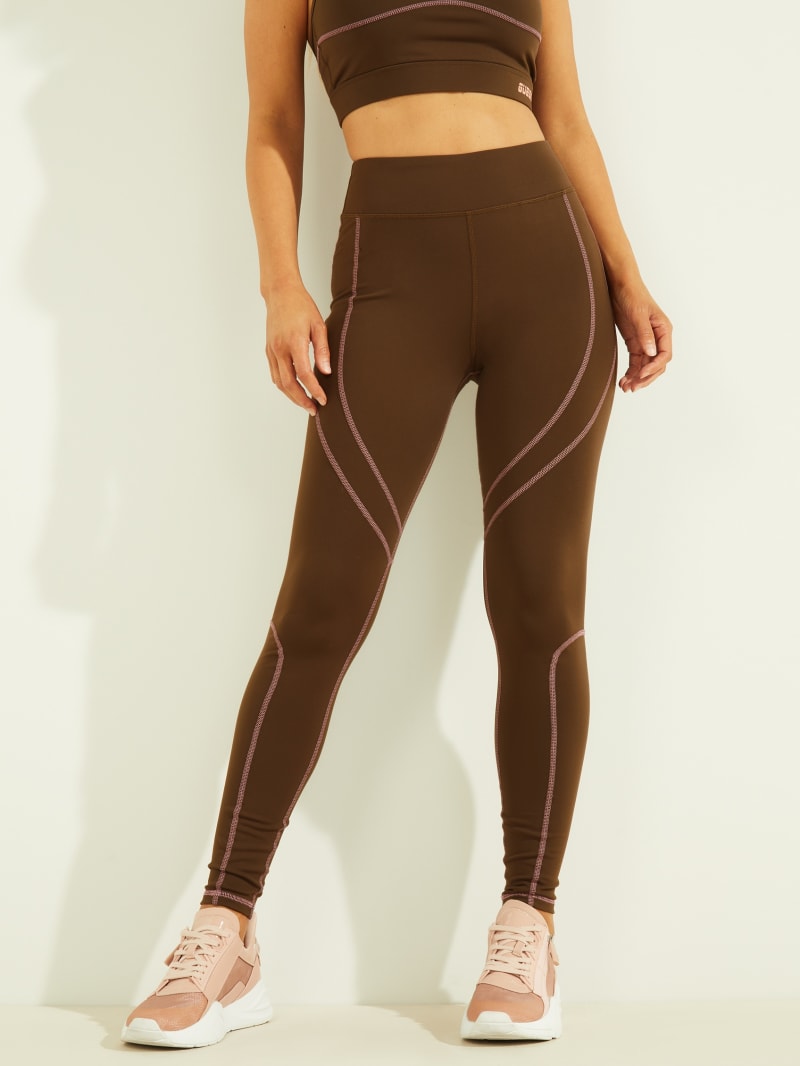 Guess Chelsea Leggings Women's Pants Chocolate | 4972-MHEXJ