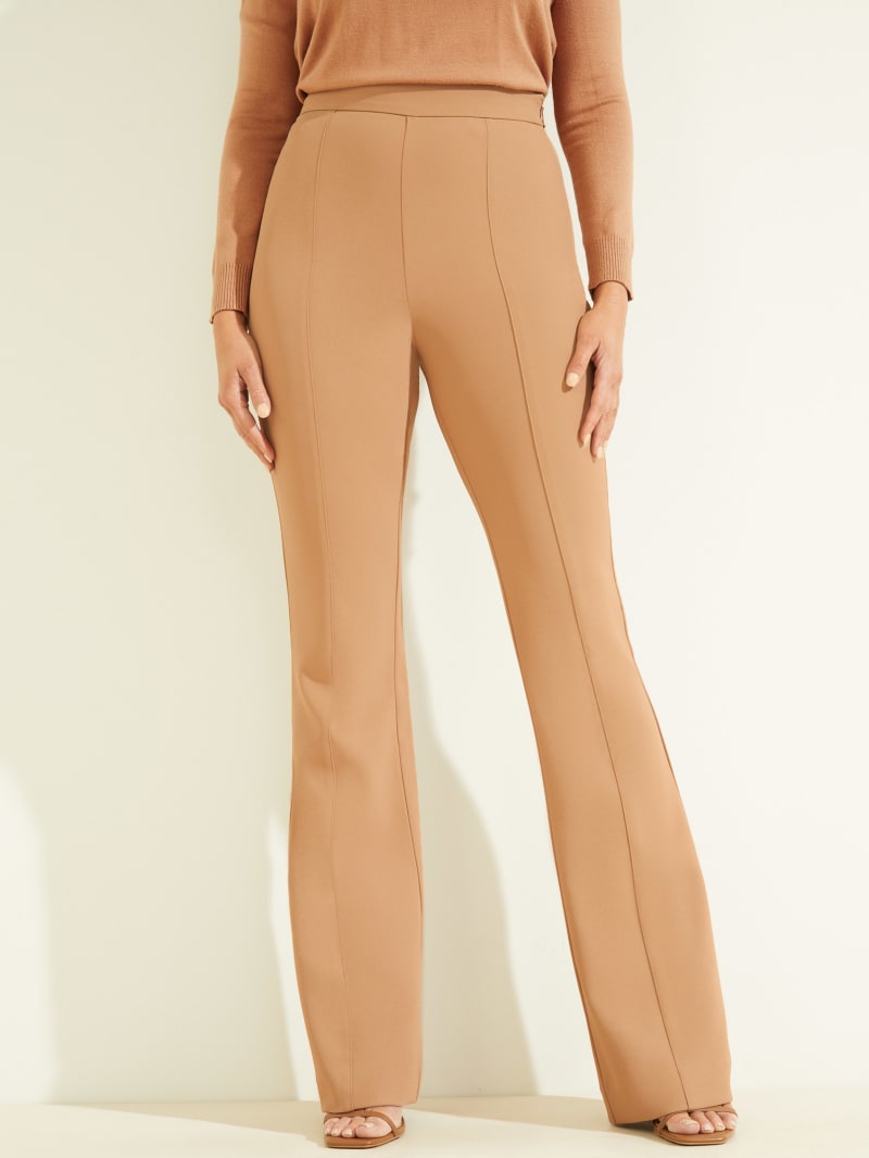 Guess Chloe Women's Pants Brown | 0438-JBPKW