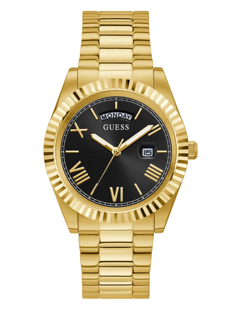 Guess Connoisseur Gold-Tone and Analog Men's Watches Gold | 0842-HWANK