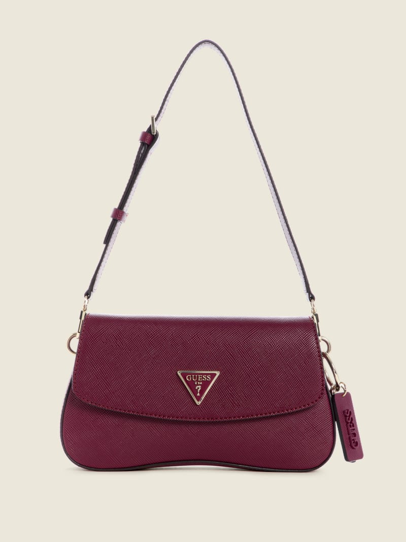 Guess Cordelia Flap Women's Shoulder Bags Burgundy | 6871-WUXOY