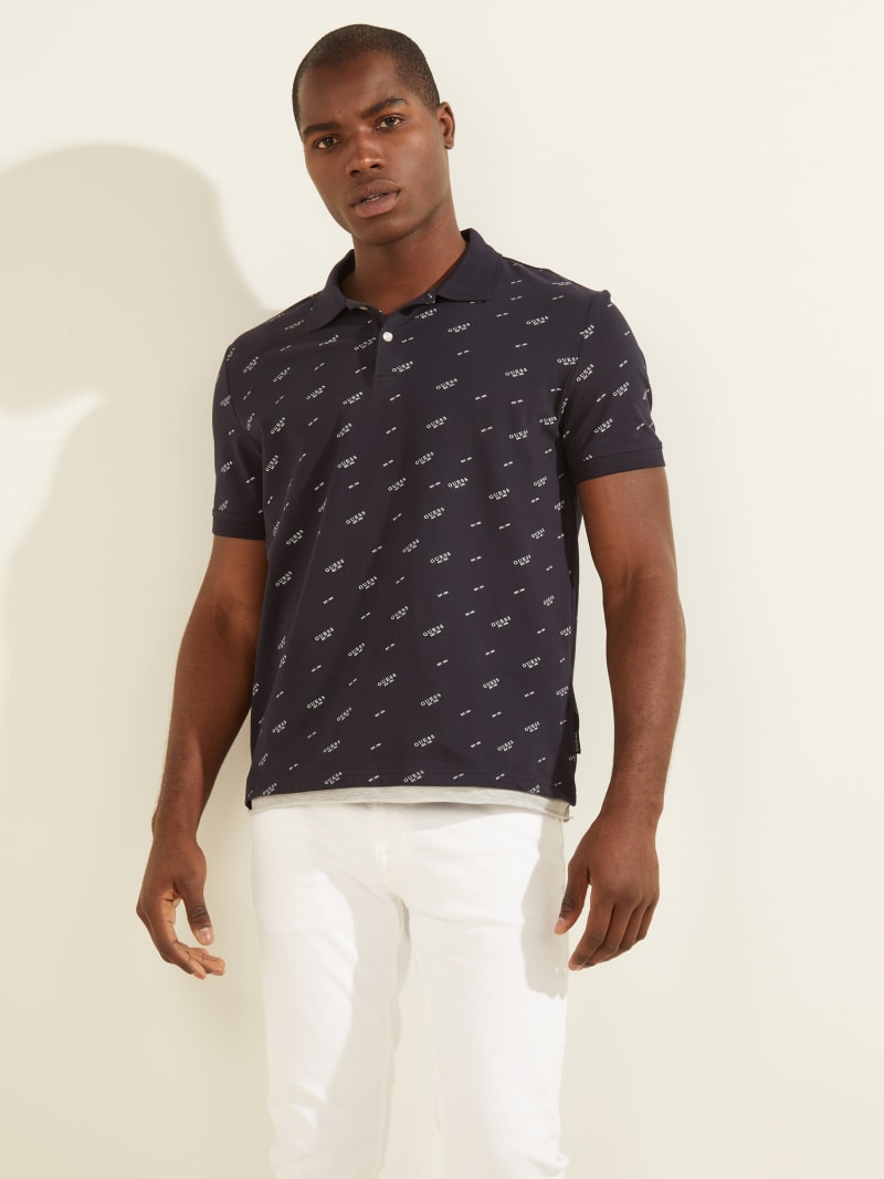 Guess Corey Men's Shirts Navy | 3892-GPKMI