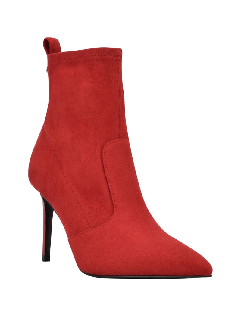 Guess Dafina Faux-Suede Sock Women's Boots Red | 6817-IZPFV