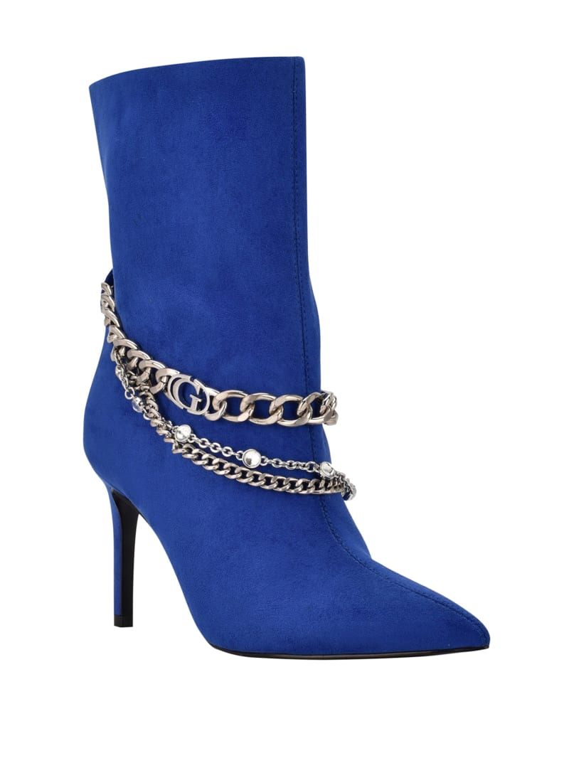 Guess Dasilda Chain Women's Boots Blue | 5190-LUVZF