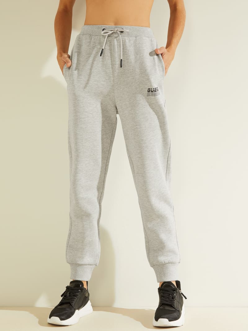 Guess Eco Alisha Logo Joggers Women's Pants Grey | 1526-XIWEB