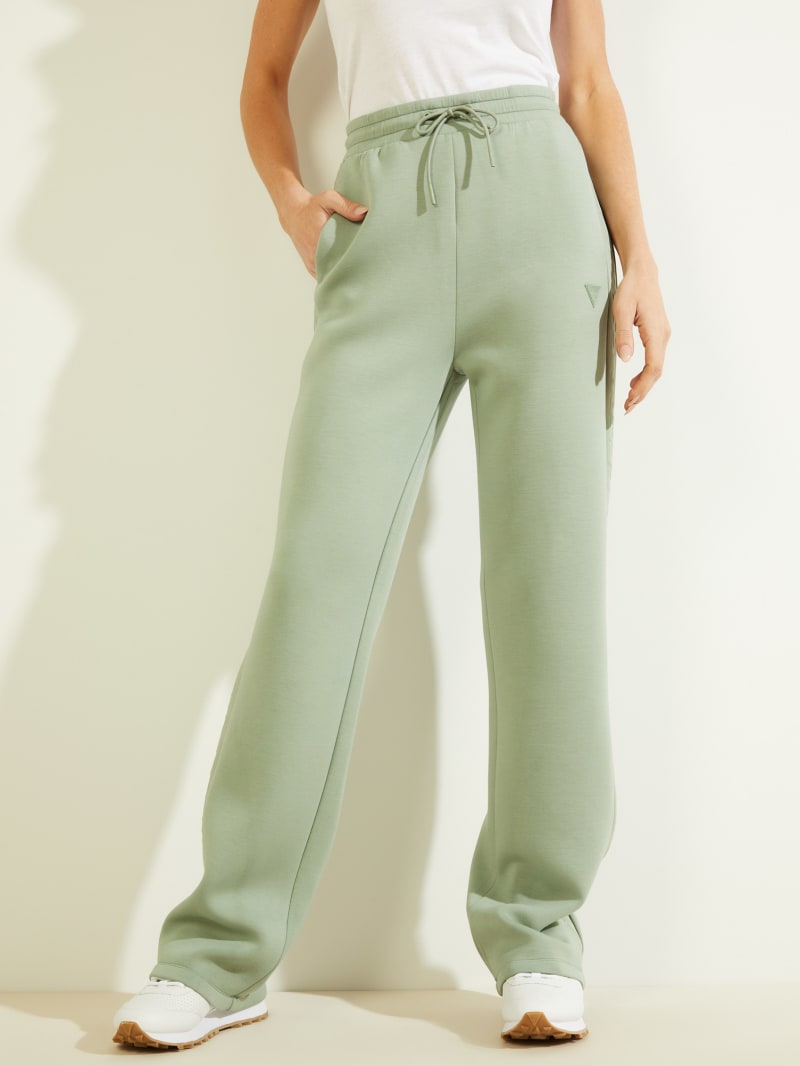 Guess Eco Brenda Wide-Legs Women's Pants Green | 4356-HKVQX