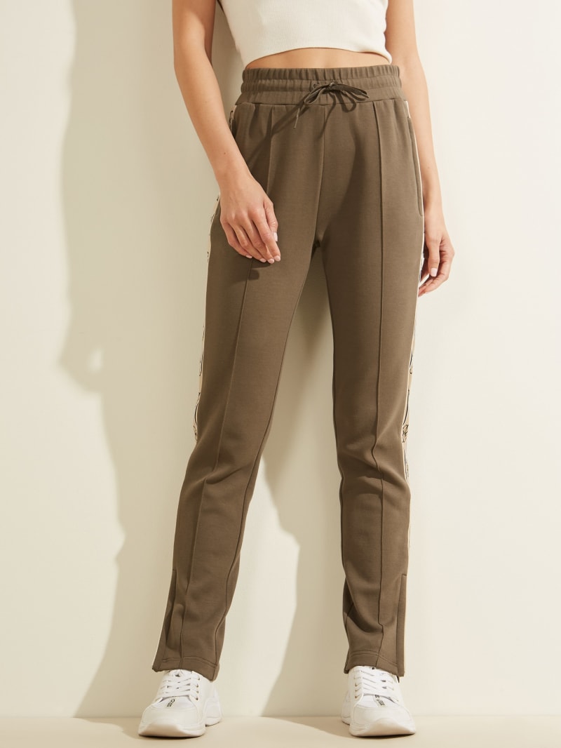 Guess Eco Britney New Actives Women's Pants Brown | 6387-CISGP