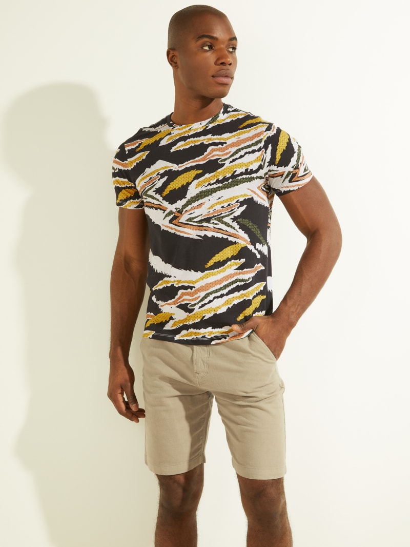 Guess Eco Camo Animal Print Tee Men's T Shirts Multicolor | 9316-AFSOX