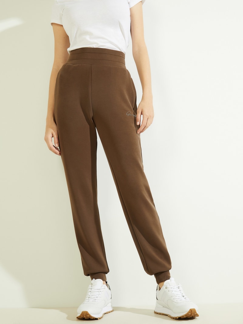 Guess Eco Effie Joggers Women's Pants Chocolate | 4719-GDEIJ