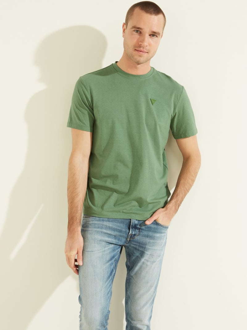 Guess Eco Hedley Tee Men's T Shirts Green | 8731-MRTEJ