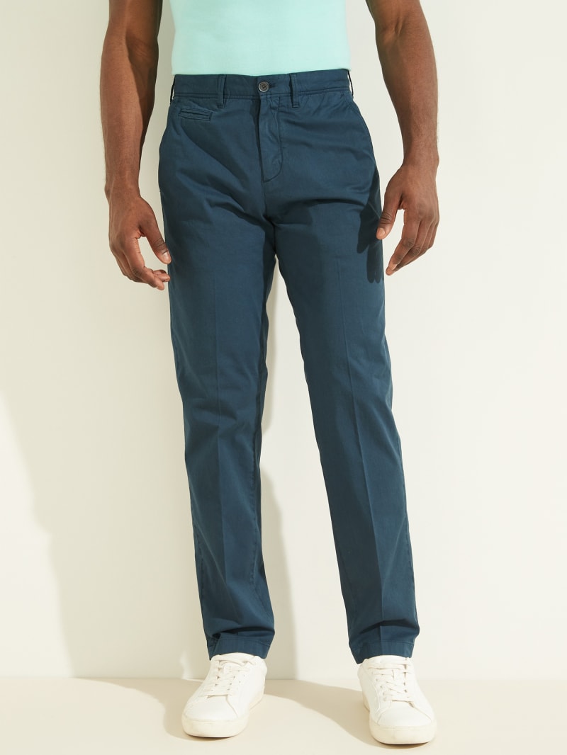 Guess Eco New Original Chino Men's Pants Blue | 3605-CKPSO