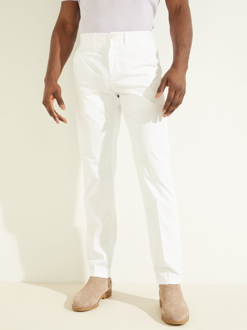 Guess Eco New Original Chino Men's Pants White | 8736-EUVIT