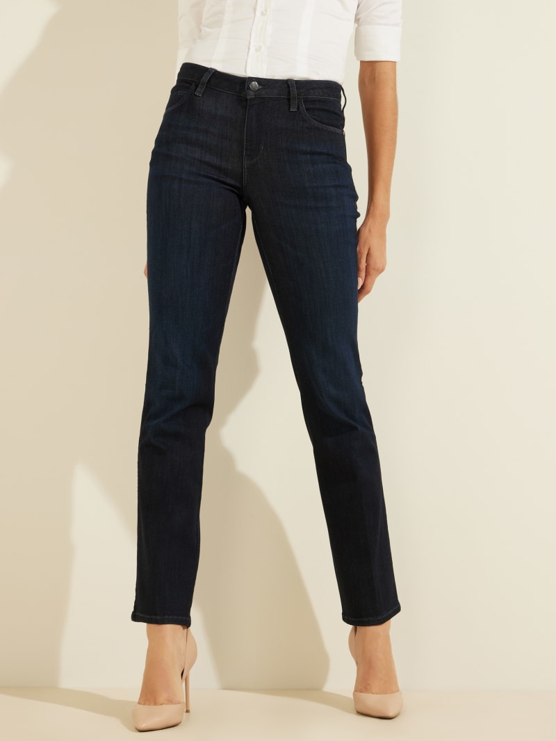 Guess Eco Sexy Straight Women's Pants Navy | 2793-IKQHA