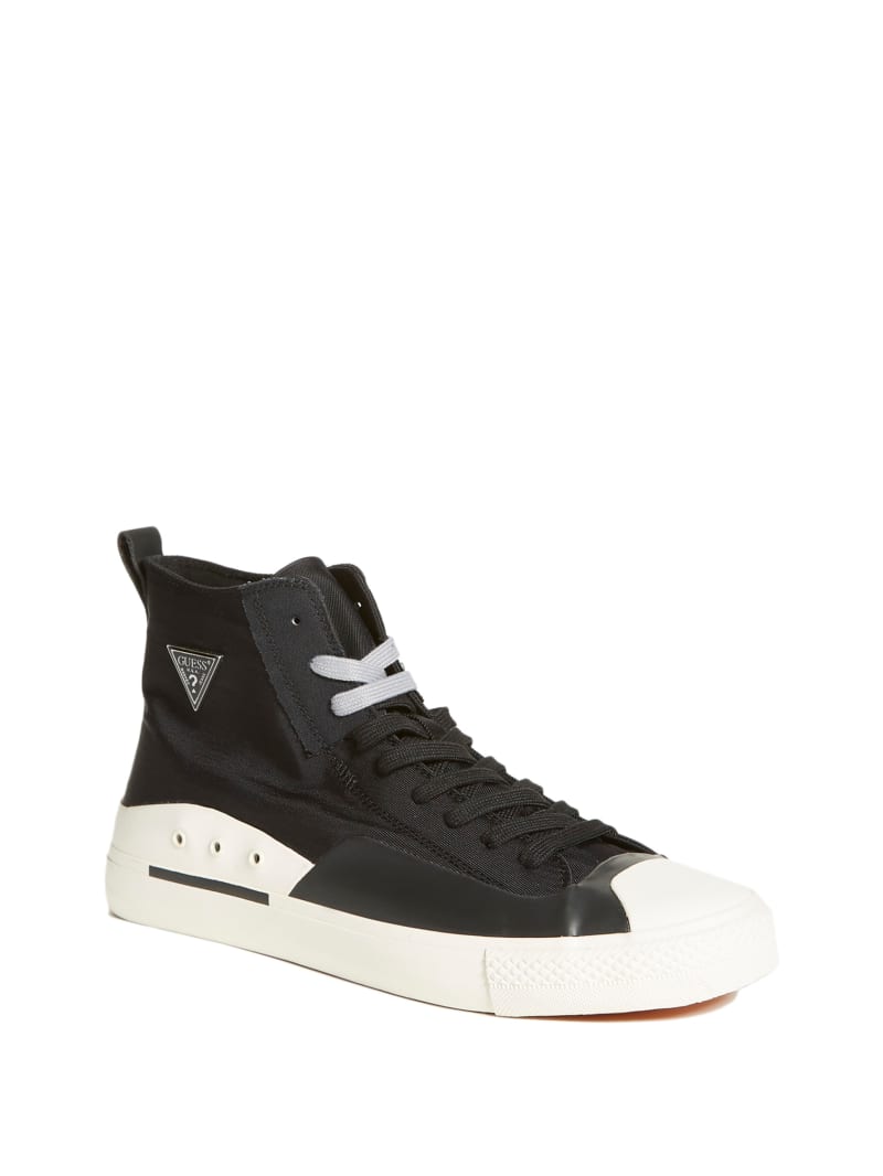 Guess Ederle High-Top Men's Sneakers Black | 4912-ZEAKF