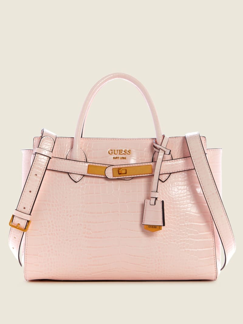 Guess Enisa High Society Women's Satchel Bags Pink | 8740-SGFMP