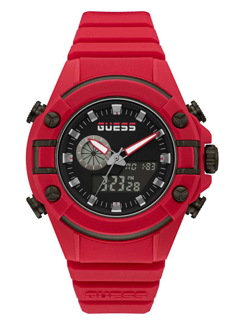 Guess G Force Red Digital Men's Watches Red | 8607-SIZJO