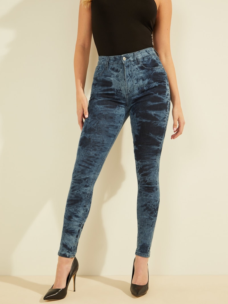 Guess Galaxy Ultimate Skinny Women's Pants Blue | 7180-UNQHF