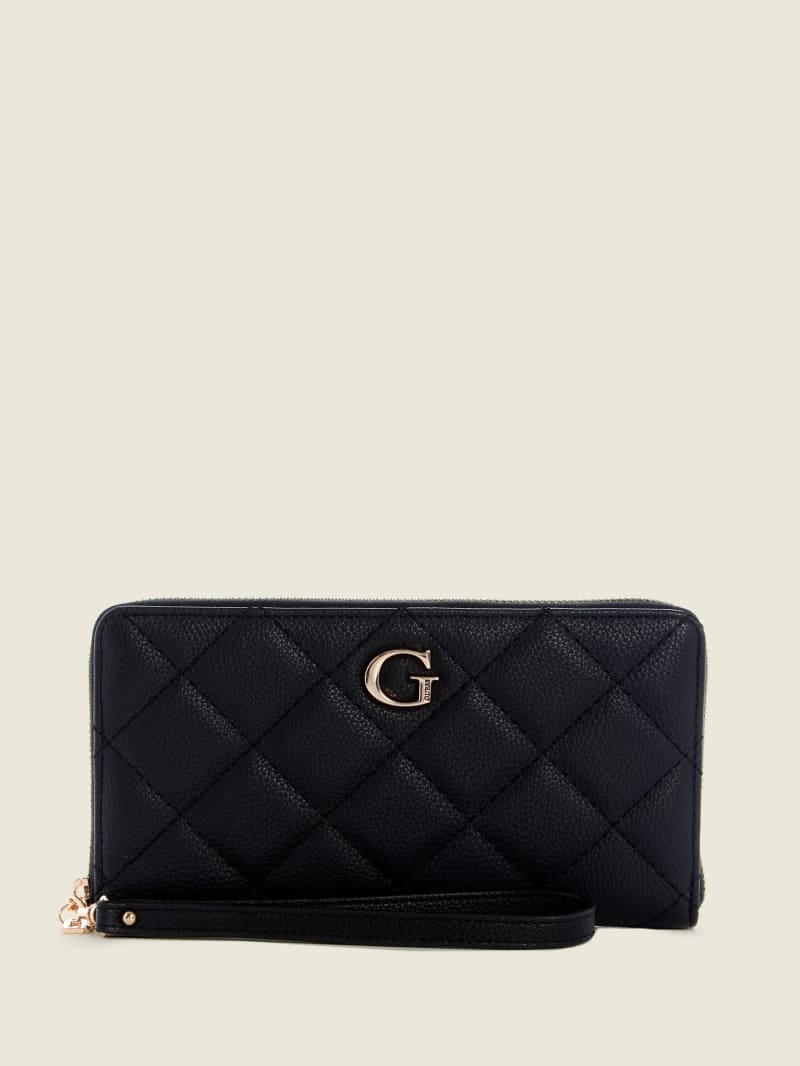 Guess Gillian Check Organizer Women's Wallets Black | 3105-SGZIH