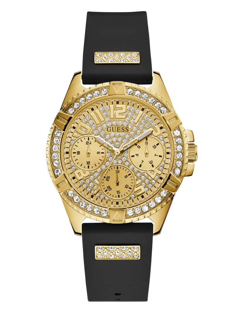 Guess Gold-Tone And Multifunction Women's Watches Black | 6539-CLQSJ