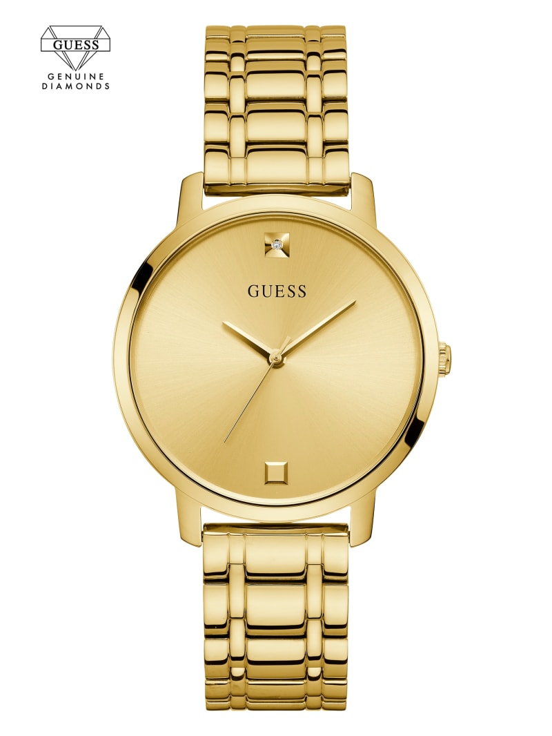 Guess Gold-Tone Diamond Analog Women's Watches Gold | 0925-GIMDQ