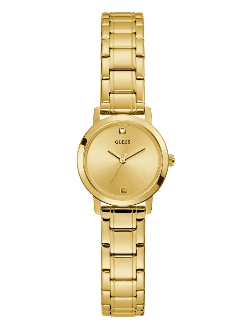 Guess Gold-Tone Diamond Analog Women's Watches Gold | 9475-PUXGQ