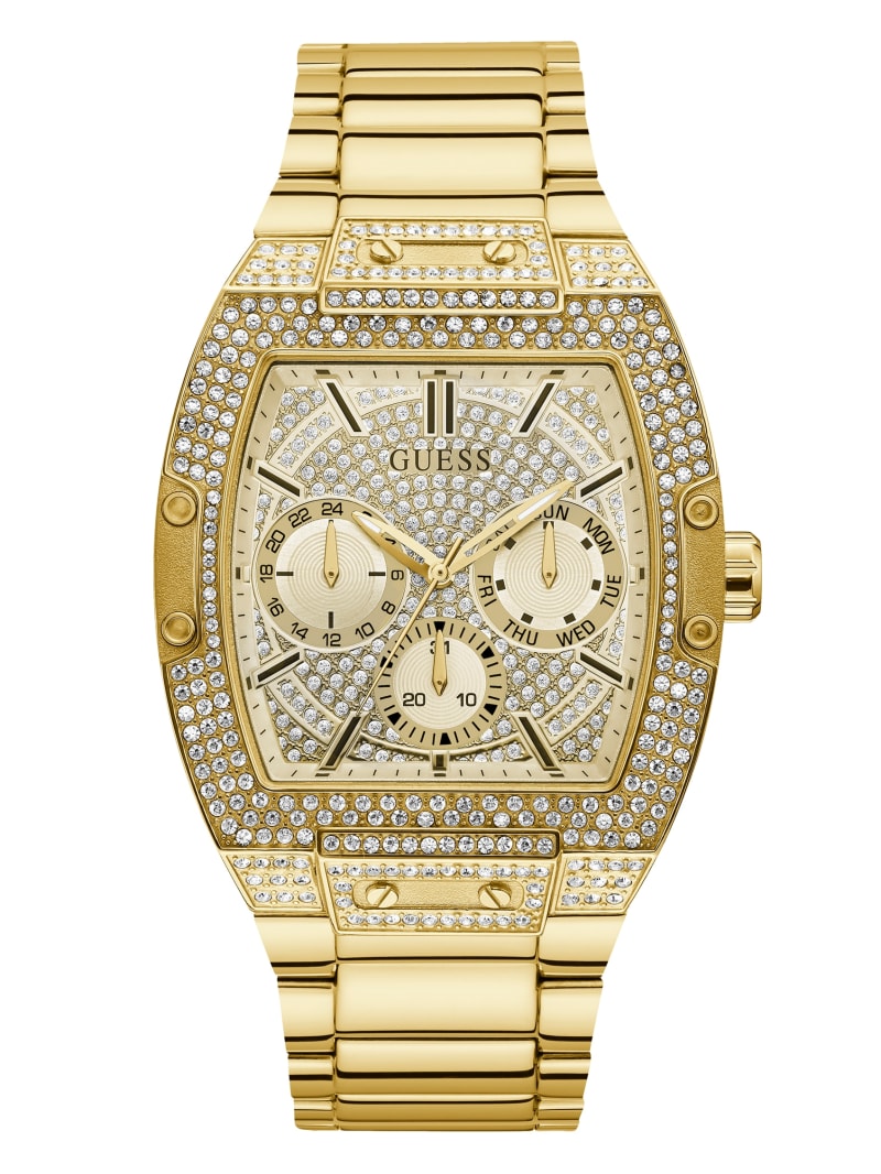 Guess Gold-Tone Multifunction Men's Watches Gold | 7039-EZUBR