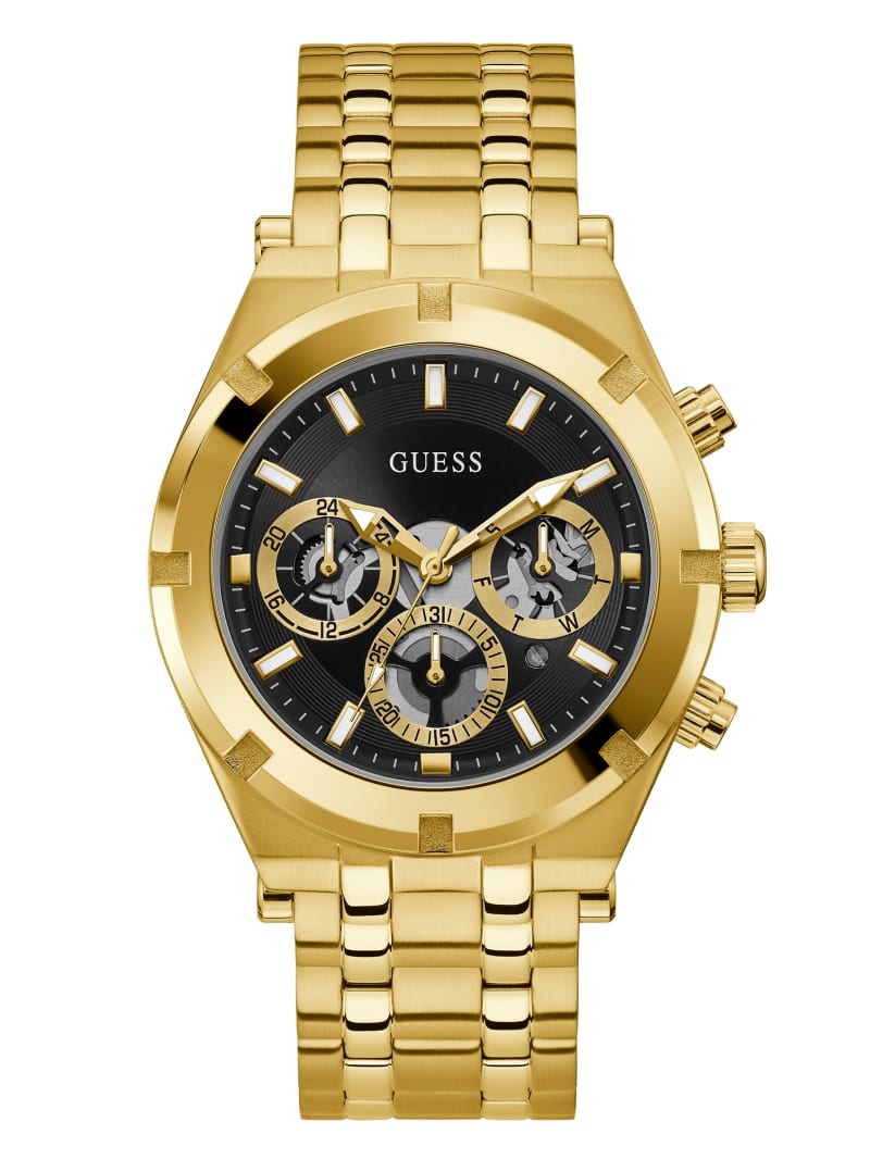 Guess Gold-Tone Multifunction Men's Watches Gold | 8756-URALY