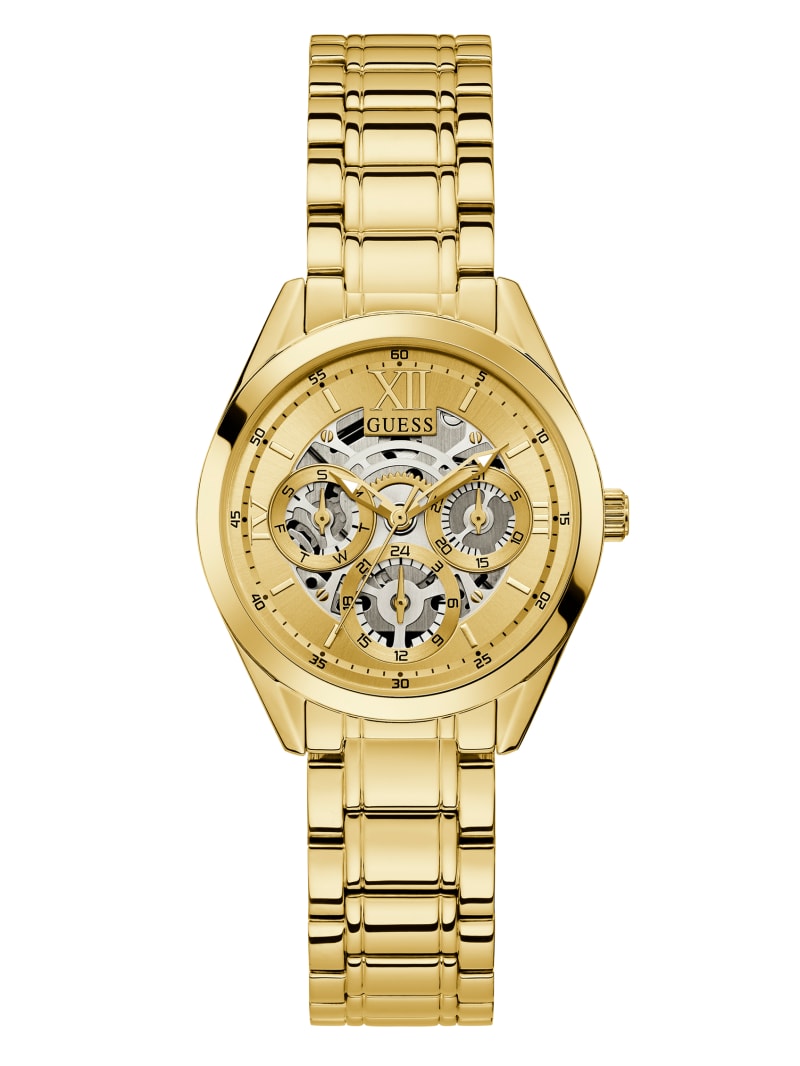 Guess Gold-Tone Multifunction Women's Watches Gold | 1986-YRSOI