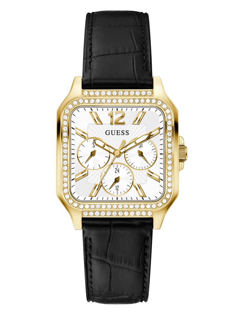 Guess Gold-Tone Square Multifunction Women's Watches Multicolor | 9264-VINQD