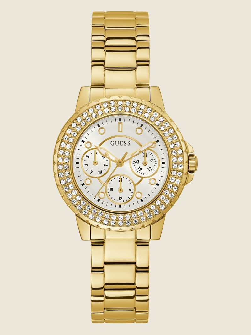 Guess Gold-Tone Women's Watches Gold | 8196-WMFLJ